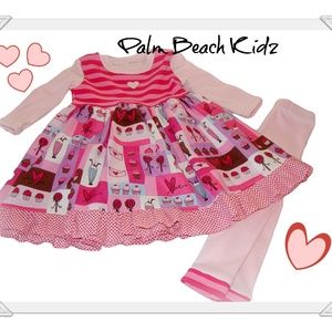Handmade Sweet Treats Dress and Legging Set